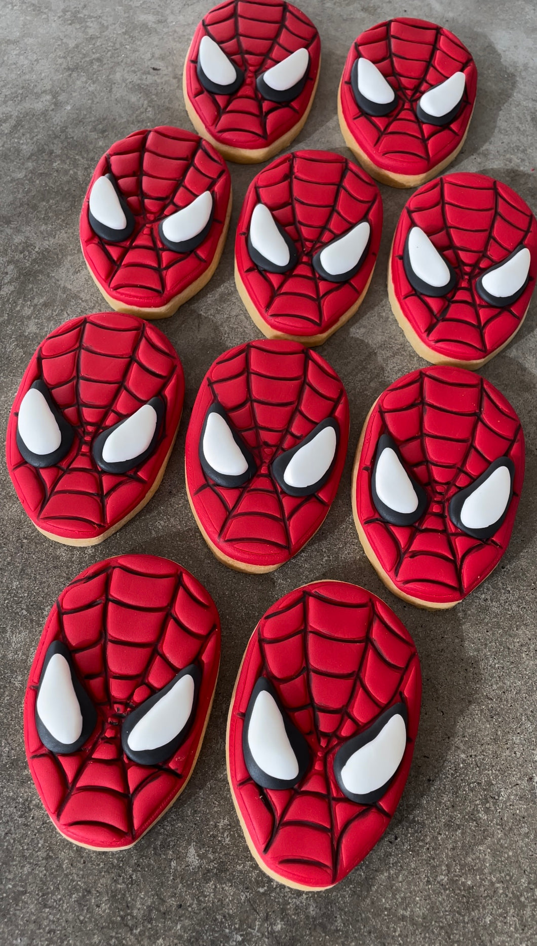 Spider-Man cookies qty 12