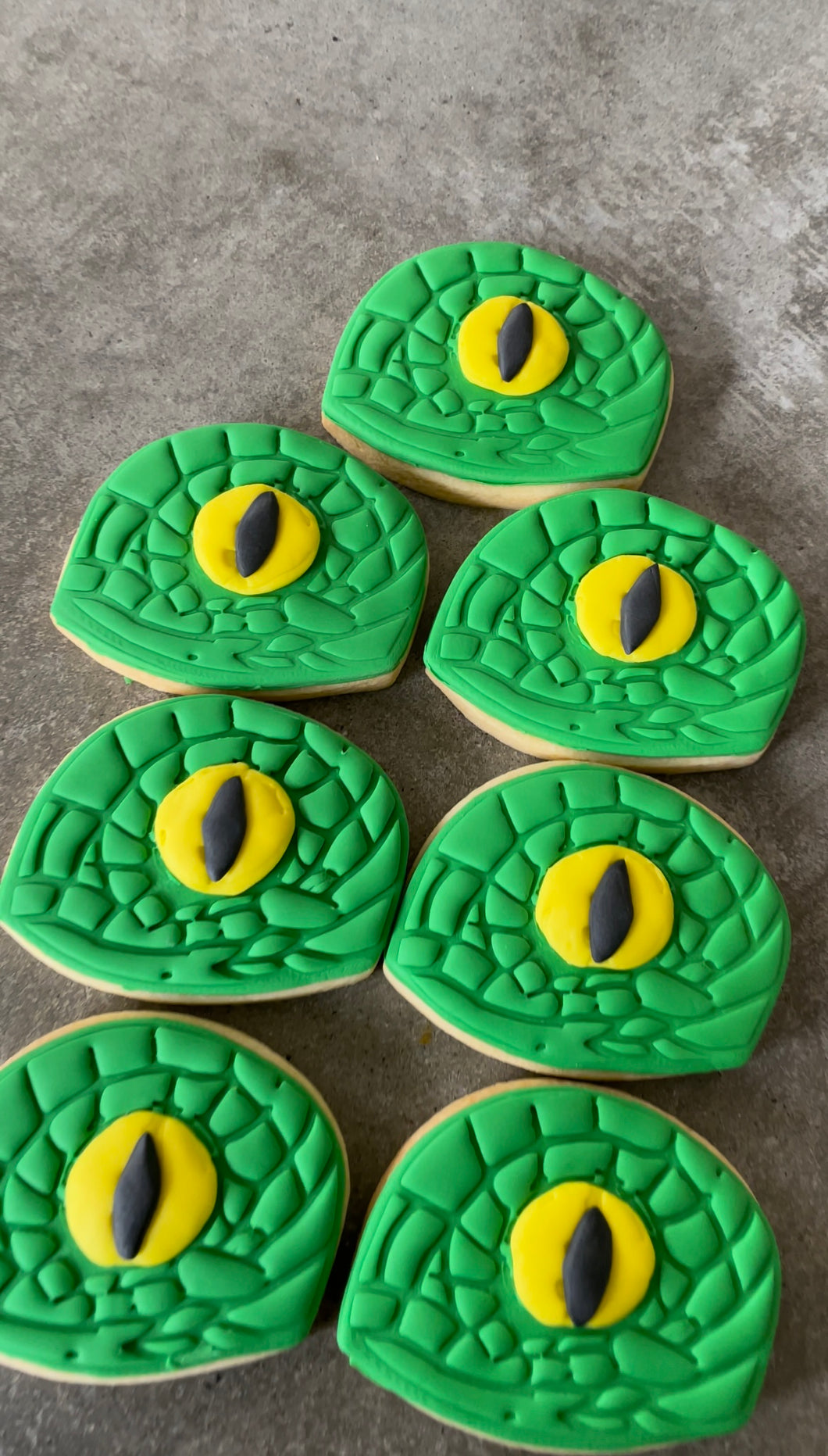 Dinosaur eye cookies qty 12